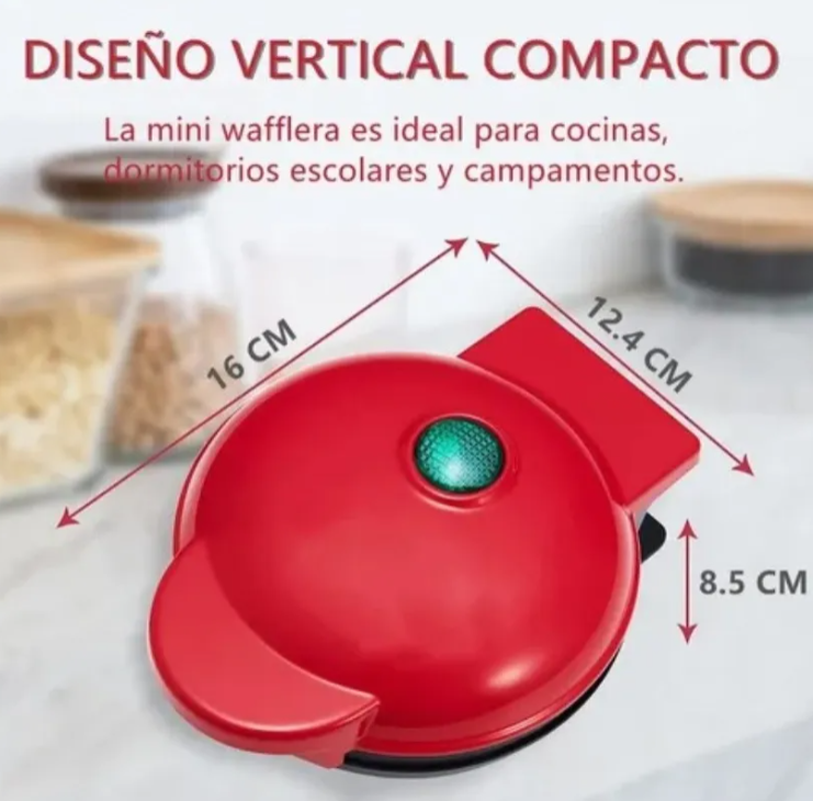 MINI WAFFLERA EN FORMA DE CORAZON