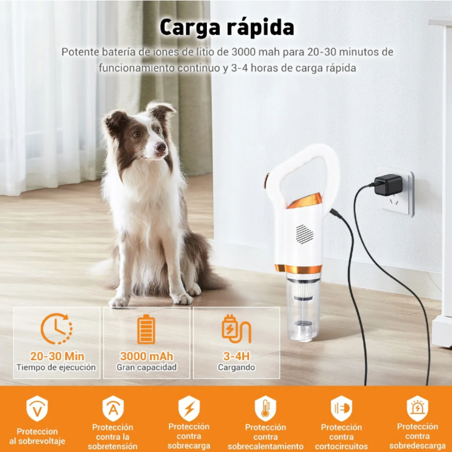 ASPIRADORA LARGA PORTATIL 3 EN 1
